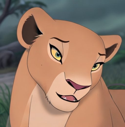 Female Cartoon Lioness Nala v1.0 - AI Model cover image