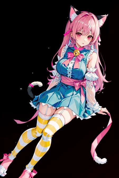 Ayasaki Hayate Cat Girl Cosplay Outfit - AI Model cover image