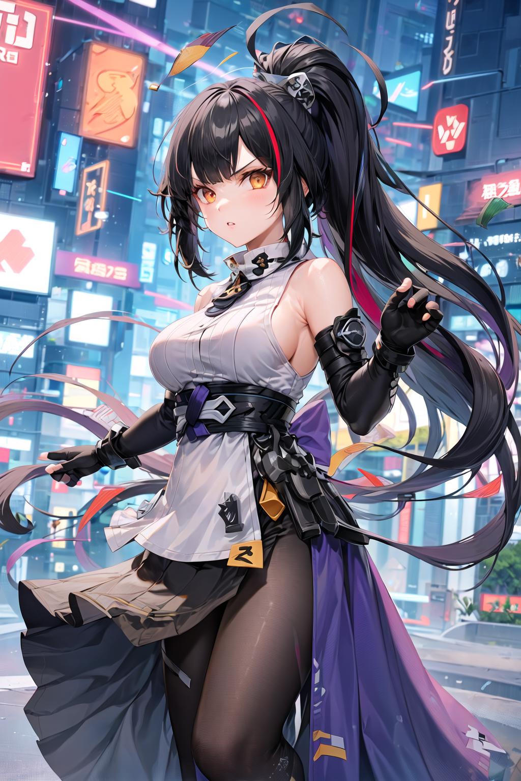 Ai Art Lora Model Saki Fuwa From Tower Of Fantasy Pixai