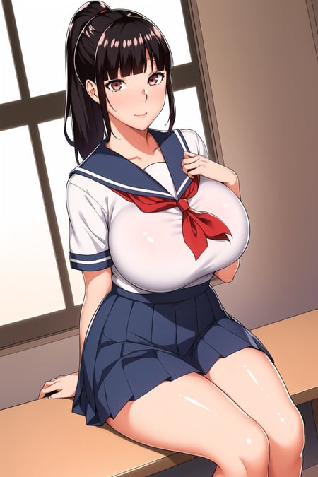 [STUDIO HUAN (Raidon)] Iinchou wa Saimin Appli o Shinjiteru.	Satsuki Kuroda 黒田皐月 | 委員長は催眠アプリを信じてる - AI Model cover image