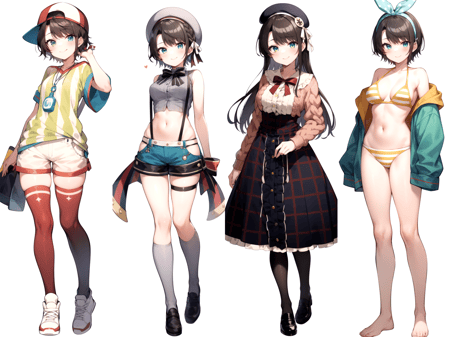 Oozora Subaru (Hololive) all outfits 4+4 (shuba) - AI Model cover image