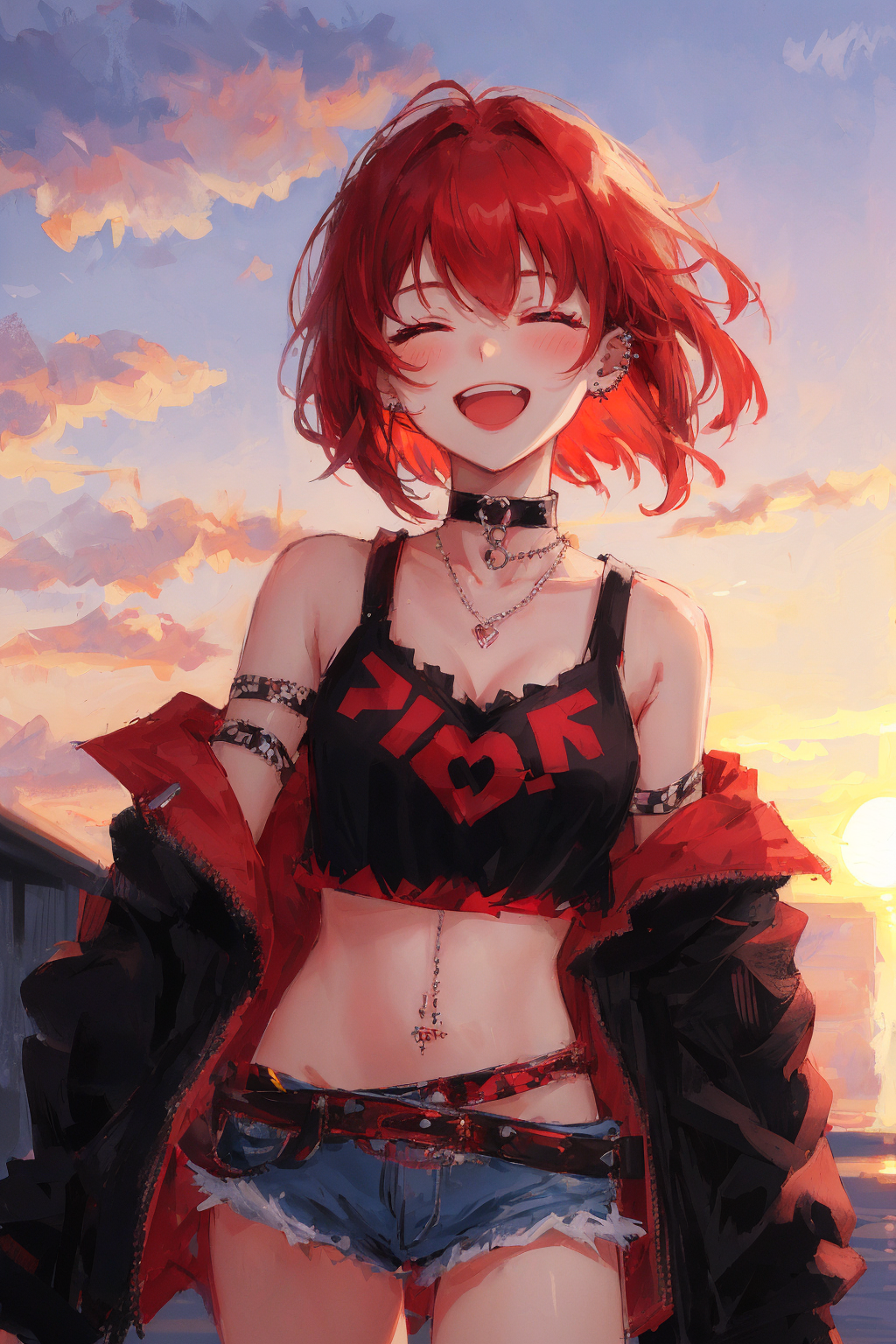 AI art "Her smile will replace everything"