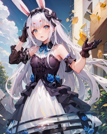 Shimakaze (Azur Lane) the White Rabbit of Wonderland 岛风 不可思议国度的白兔 v2-08 - AI Model 커버 이미지