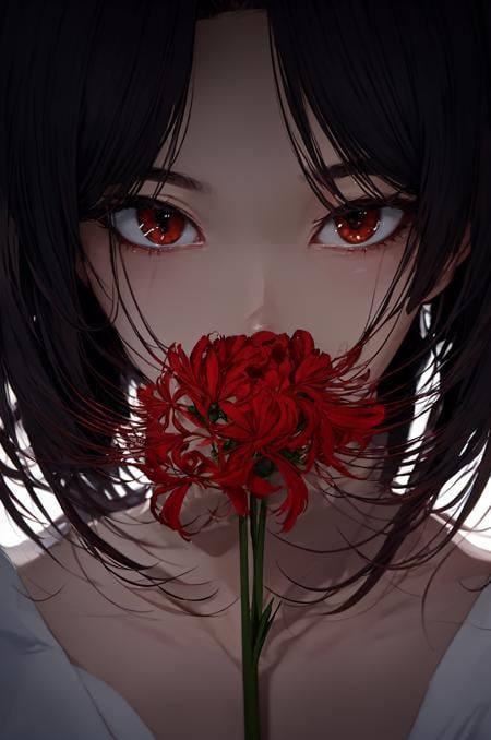 manjusaka | spider lily | Lycoris radiata flower | 彼岸花 - AI Model cover image