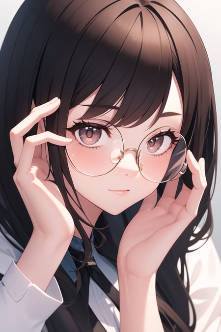 Thin round glasses - AI Model cover image