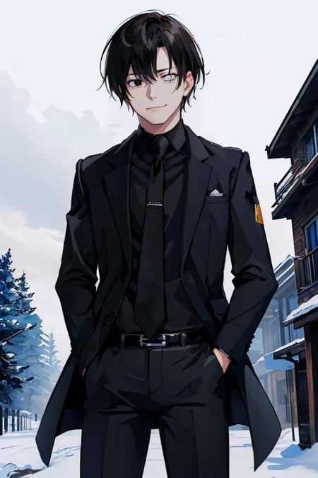 All Black Suit | Attire - AI Model cover image
