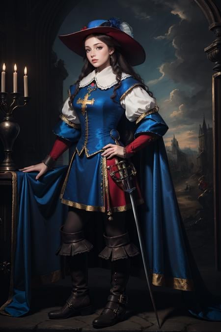 French Fashion(musketeer dress) - AI Model cover image