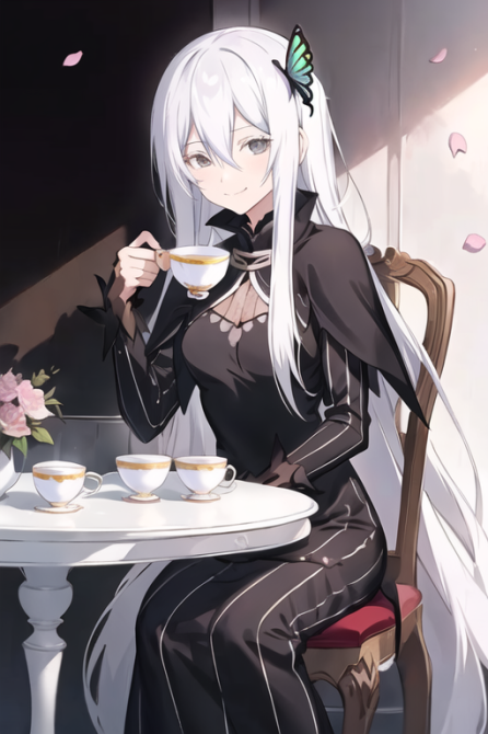 AI art "Echidna from Re:Zero"