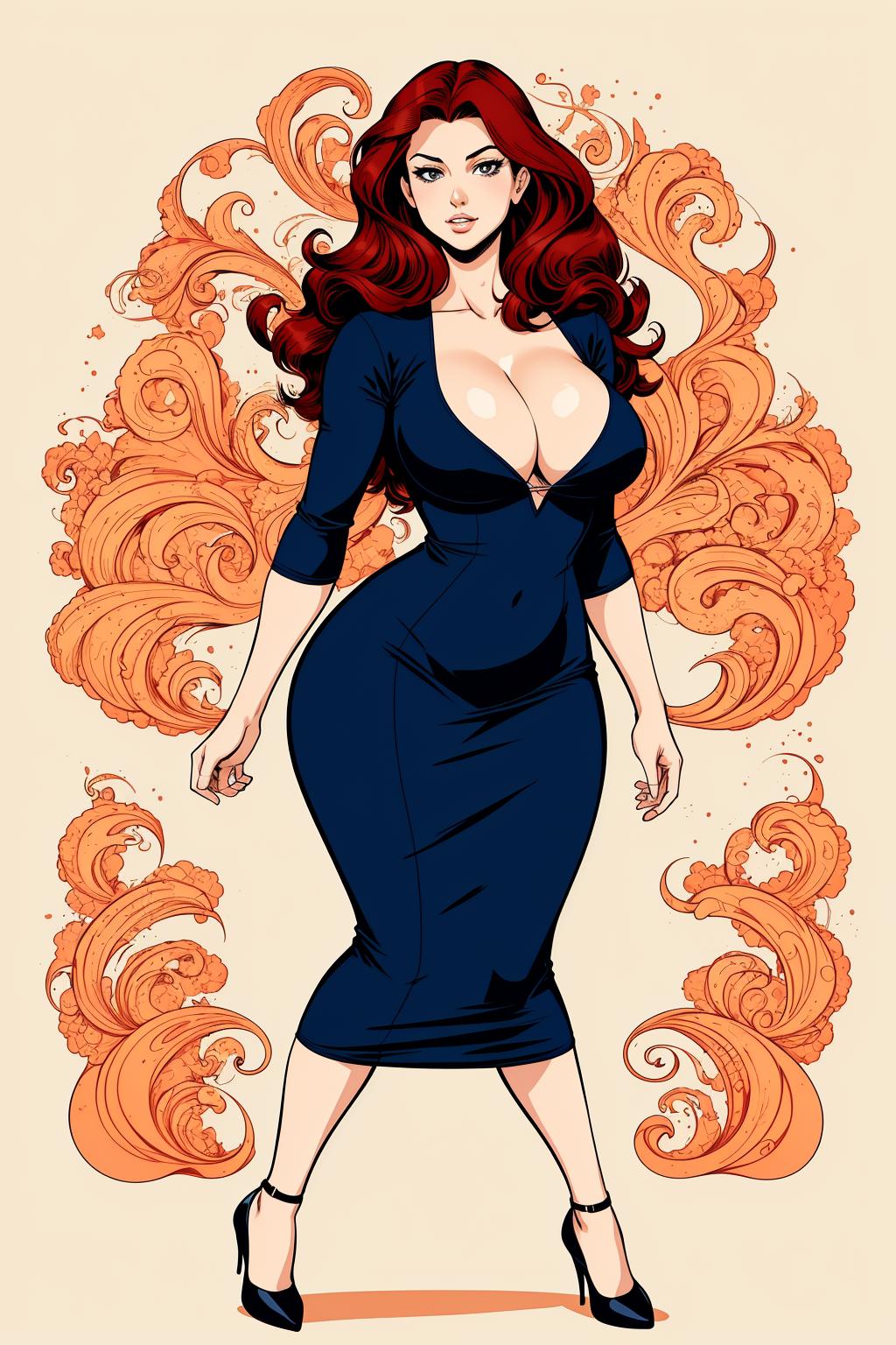bodycon minidress - fC 紧身迷你裙 by fitCorder - AI Model cover image