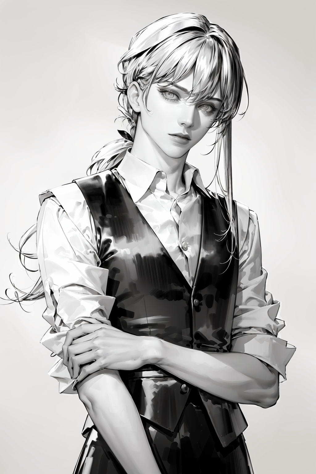 pilyeon line draft韩风线稿 - AI Model cover image
