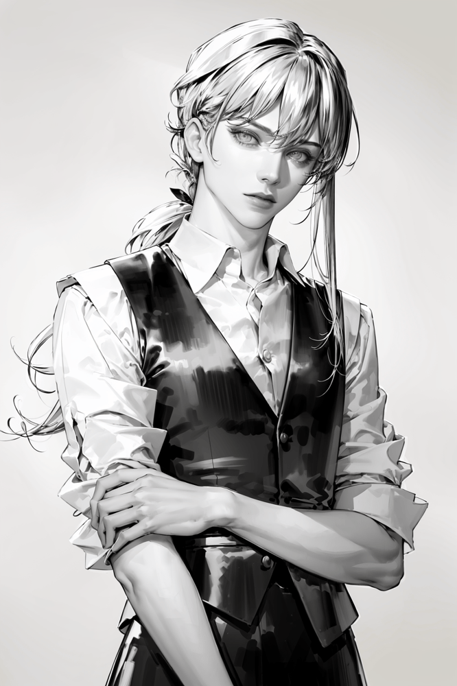 pilyeon line draft韩风线稿 - AI Model cover image