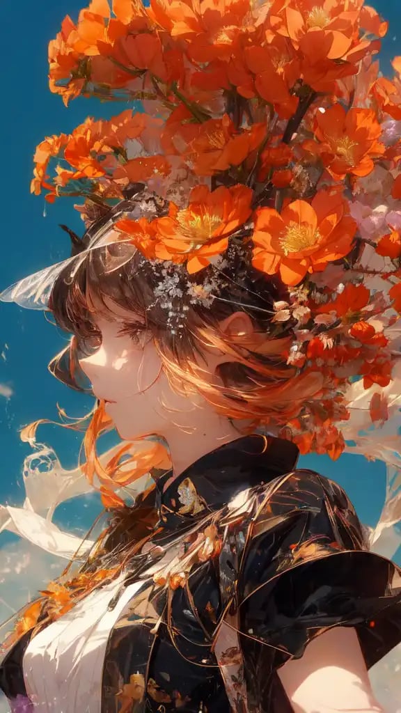 AI art "満開"