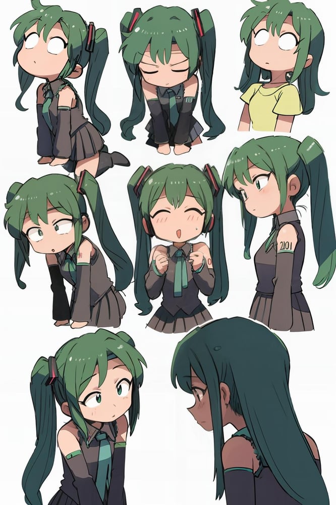 chibi comic style Q版小漫画 - AI Model cover image