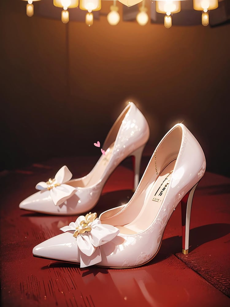 Floral Bow Crystal Pointy Heels | 仙女尖头高跟鞋 - AI LoRA model on PixAI