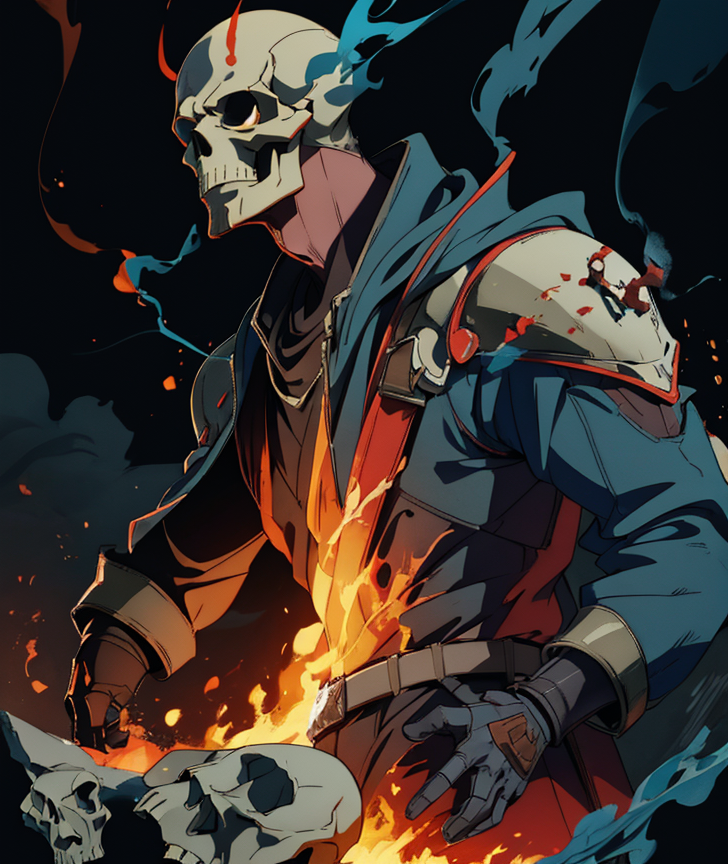 AI art "skull"