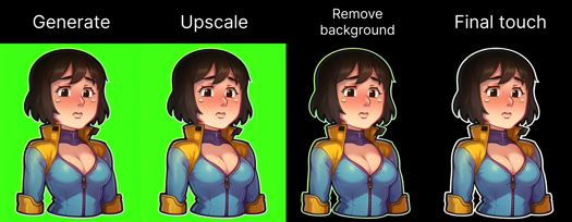 Easy Stickers - AI LoRA model on PixAI