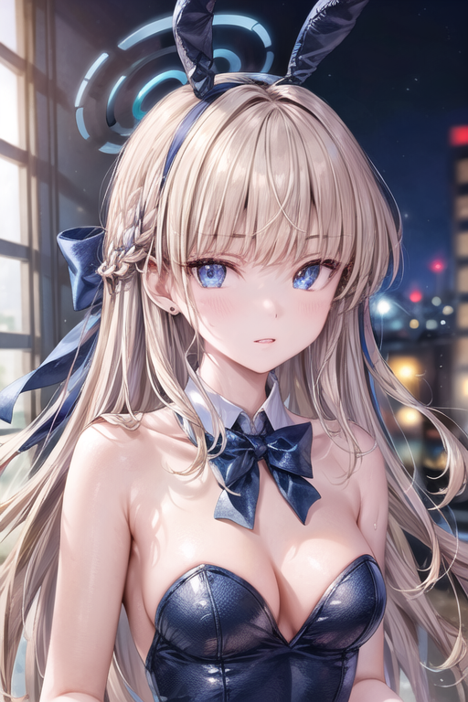AI art "Asuma Toki (Bunny) Blue Archive #1"