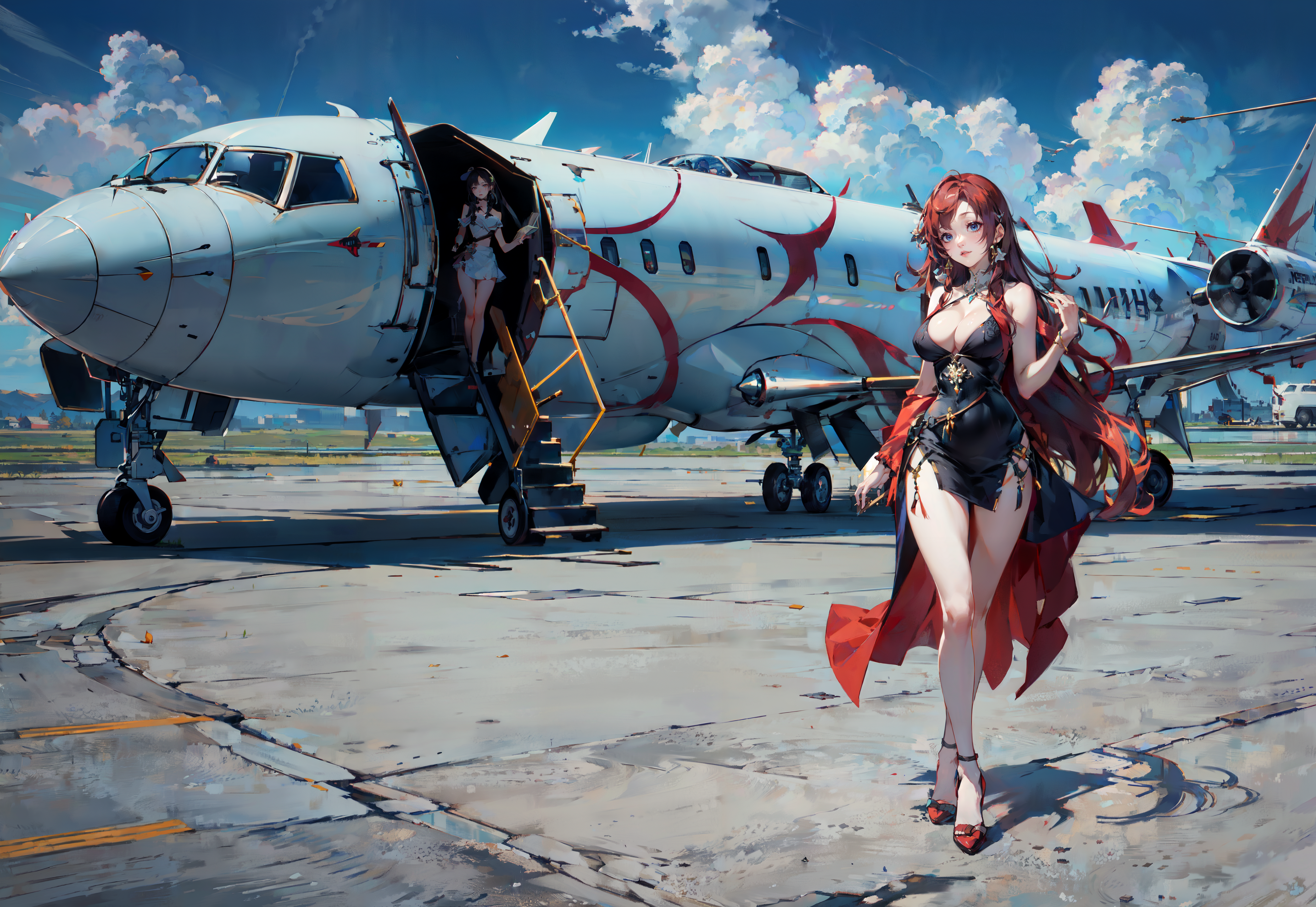 AI art "Landing" featuring #Original