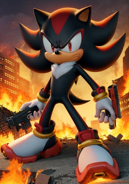 Shadow the Hedgehog (Sonic series) シャドウ・ザ・ヘッジホッグ - AI LoRA model on PixAI