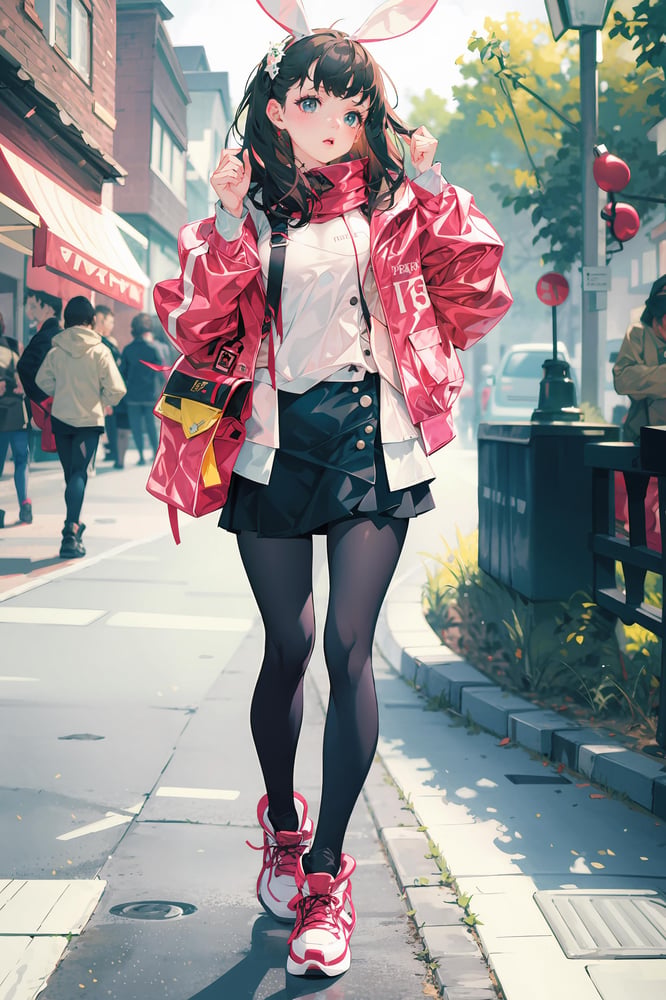 时尚潮流的服饰/亮漆风格/Fashionable clothes/Special style - AI Model cover image