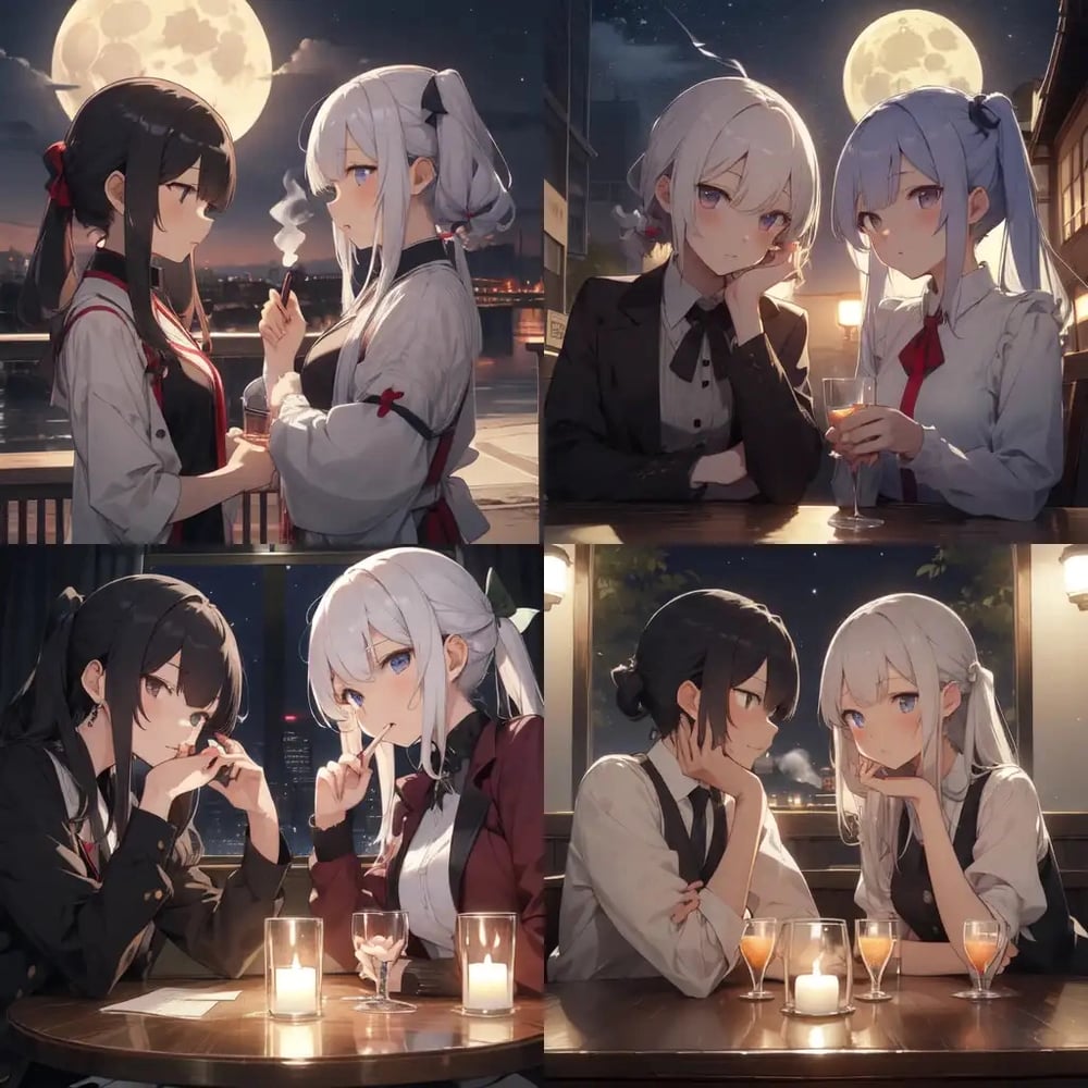 AI art "日本語プロンプトの実験" for keywords 月光に照らされた夜の草原
全裸で抱き合う2人にはお互いの他、何も見えない