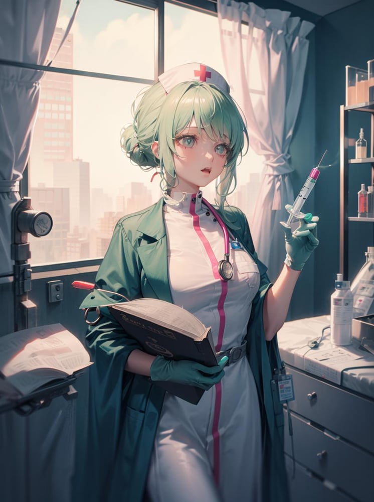 Holding syringe Concept - AI Model cover image