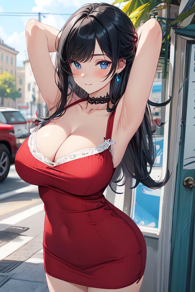Sexy Wrap Hip One Piece Dress - AI LoRA model on PixAI