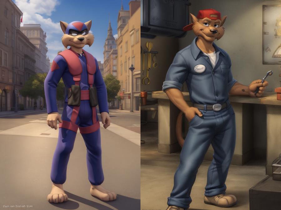 Jack Clawson/Razor (SWAT Kats), Furry Character LoRA by Orion_12 - AI LoRA model on PixAI