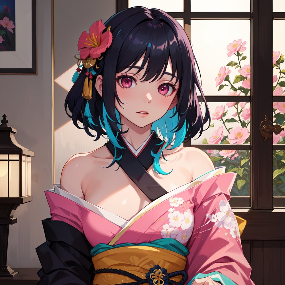 AI art "Cyan (⁠ ⁠´⁠◡⁠‿⁠ゝ⁠◡⁠`⁠)🩵"