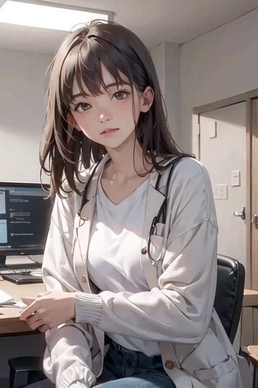 AI art "女医"