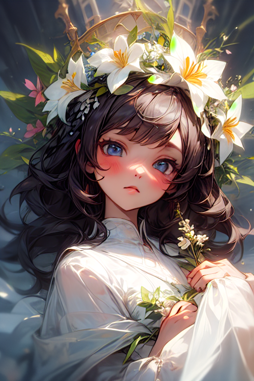 AI art "1girl"