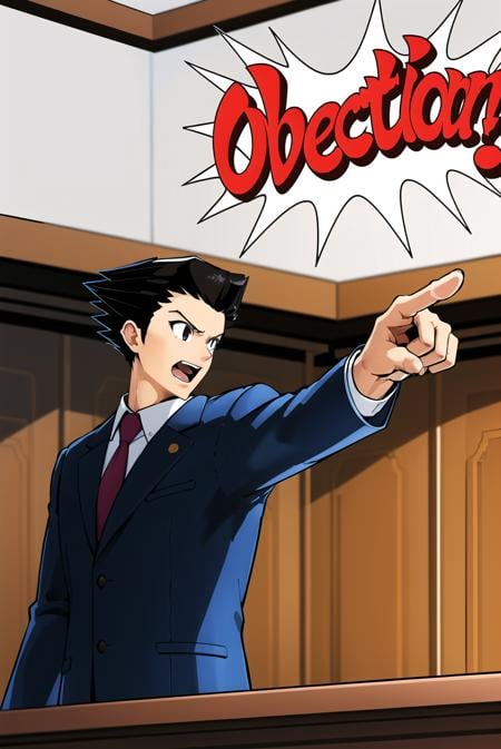 Objection! (Ace Attorney) LoRA - AI LoRA model on PixAI