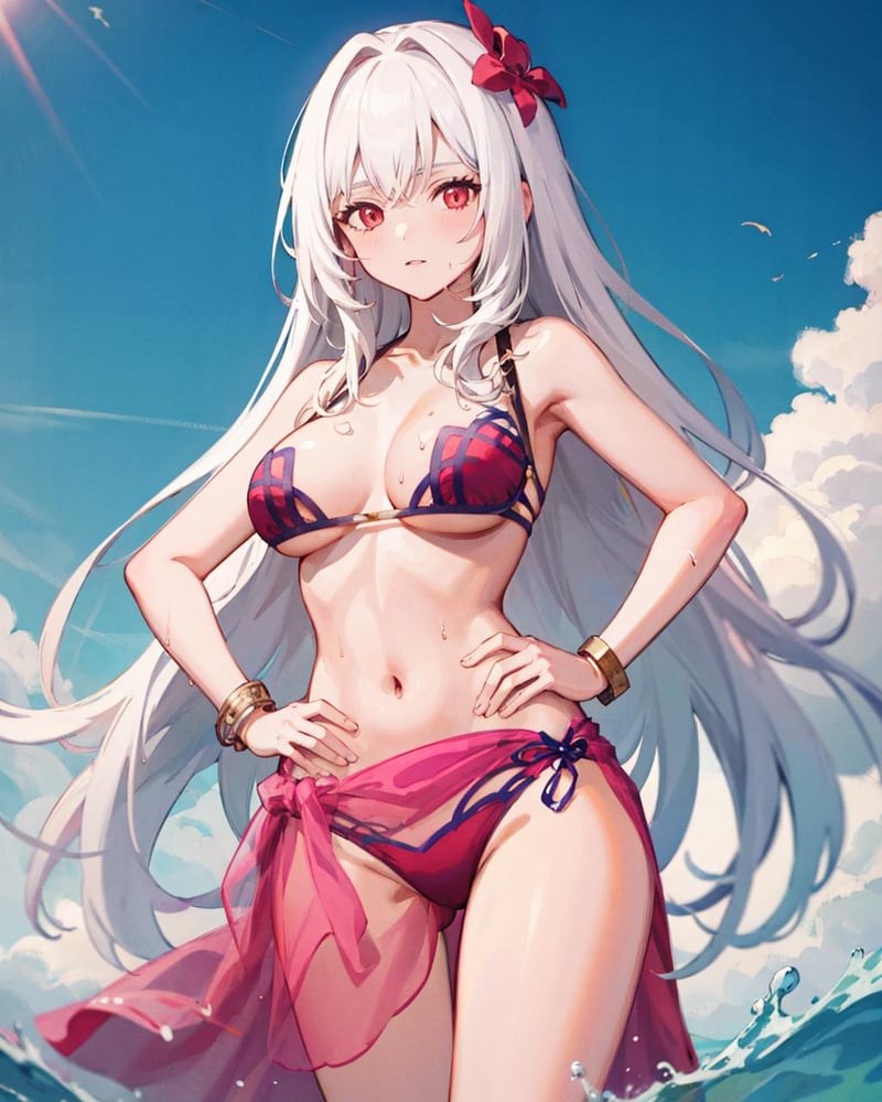 【Costume】【Cosplay】Pink Bikini of Scathach(fate) 斯卡哈同款比基尼 - AI Model 커버 이미지