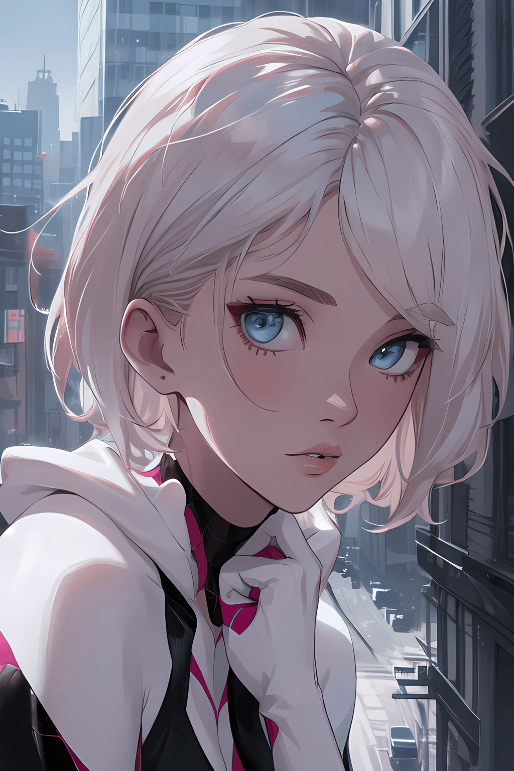 AI Art: Spider Gwen by @Mint🍃 | PixAI