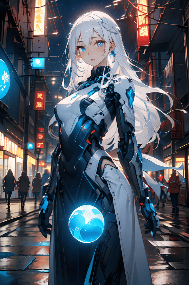 Futuristic Ao dai/Cyber Ao dai/Cyber Vietnamese style - AI Model cover image