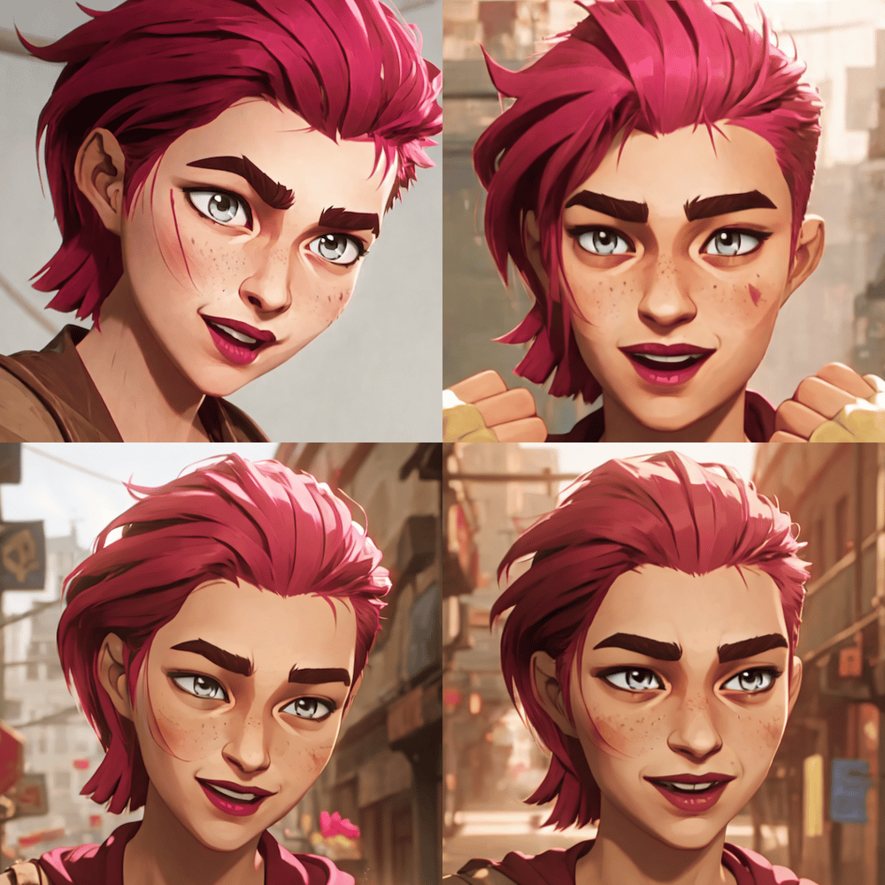 Young Vi from Arcane - AI LoRA model on PixAI