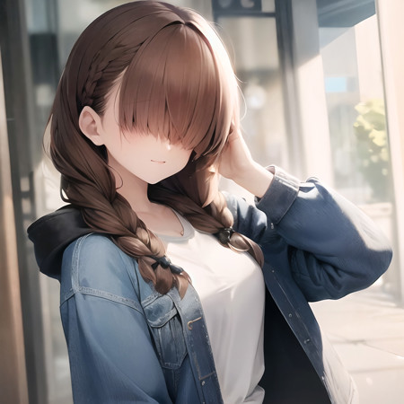 hair over eyes LoRA - AI Model cover image