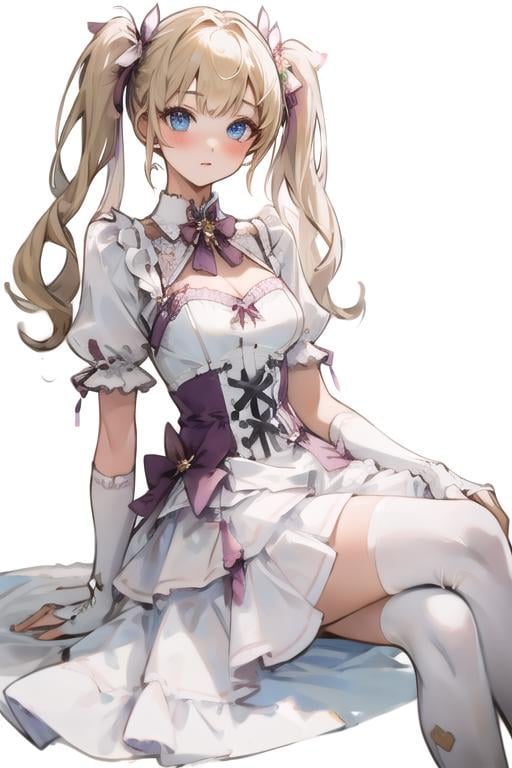 Cool White Dress - AI Model cover image