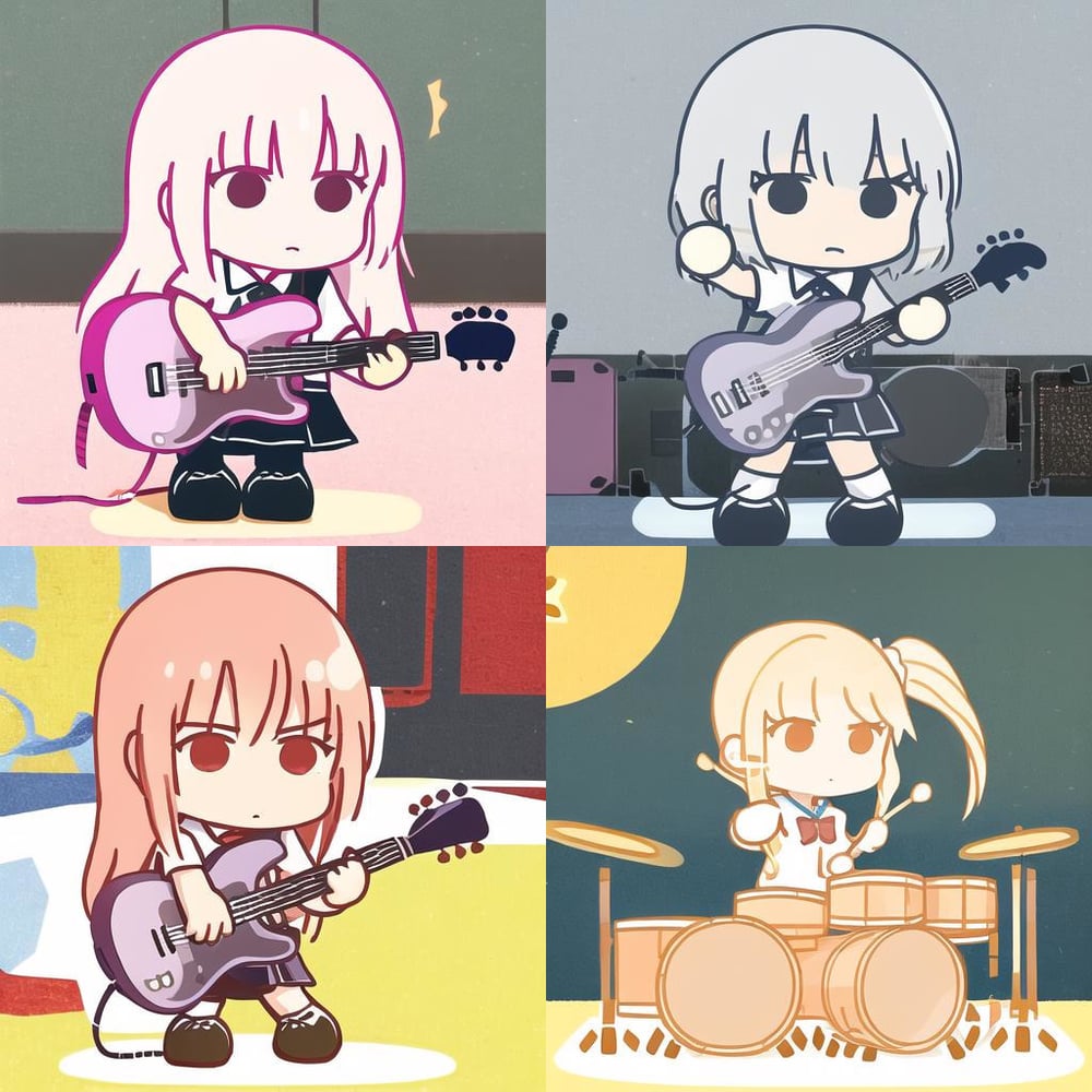 Bocchi-ed Style - LoRA - AI LoRA model on PixAI