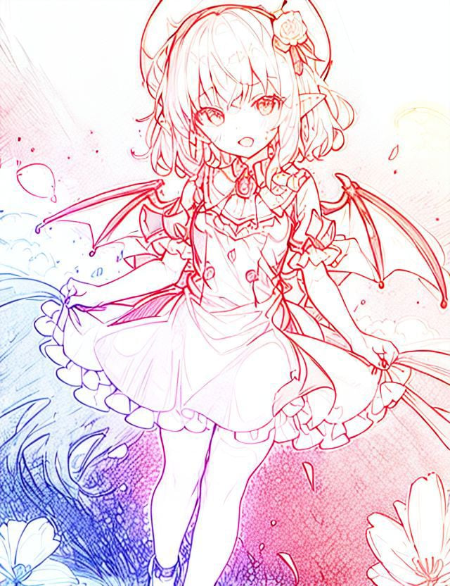 Rainbow lines style︱彩线法 - AI Model cover image