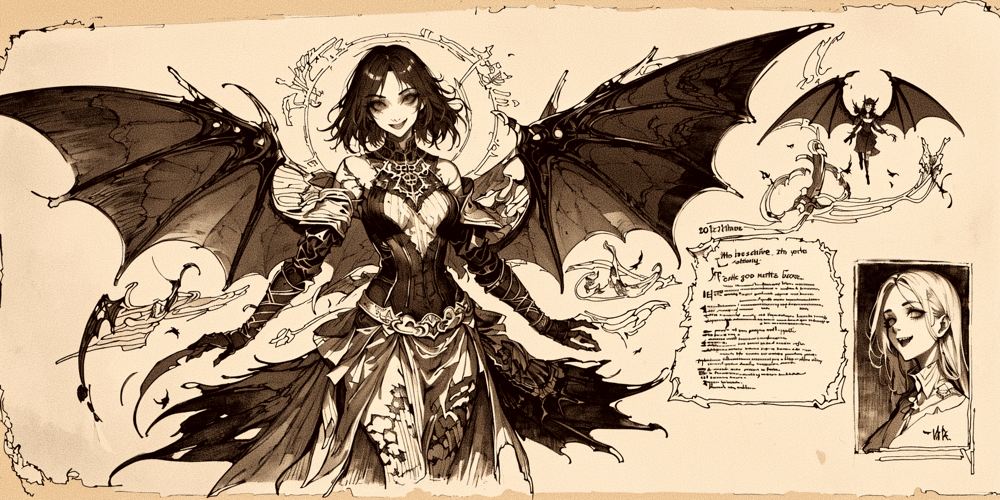 AI art "Vampire Archives"