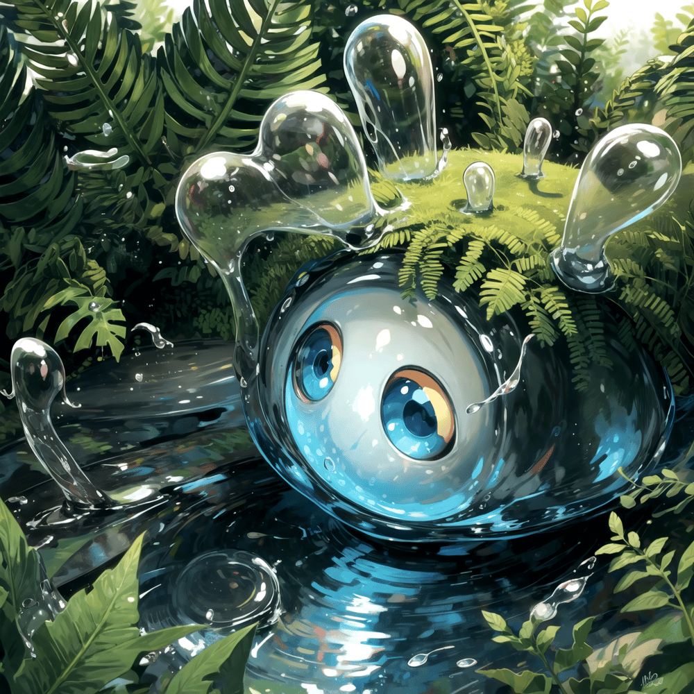 AI art "(FA) not so slimy slime"
