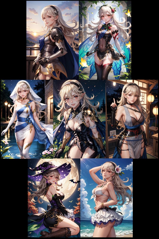 Corrin (Fire Emblem Fates) LoRA | 7 Outfits - AI Model cover image