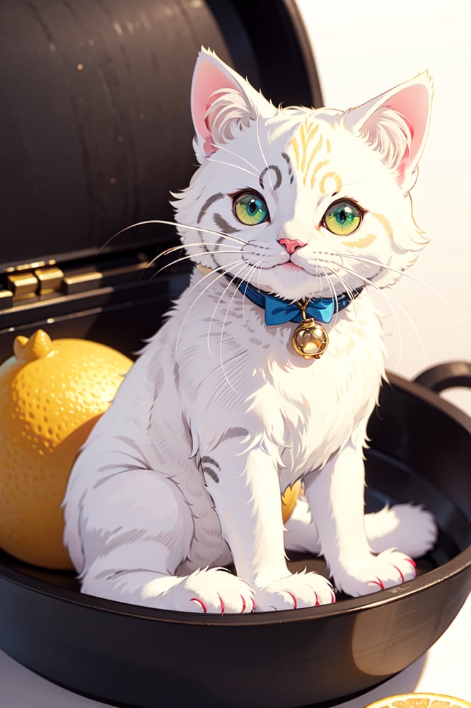 AI art "neko" for keywords {{{masterpiece}}}, {{{best quality}}}, {{ultra-detailed}}, squishy, cat, neko, lemon, mochi, yellow, cute