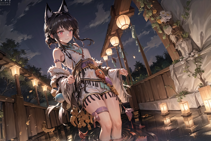 Girls Frontline type 79 Halloween fox style skin - AI LoRA model on PixAI