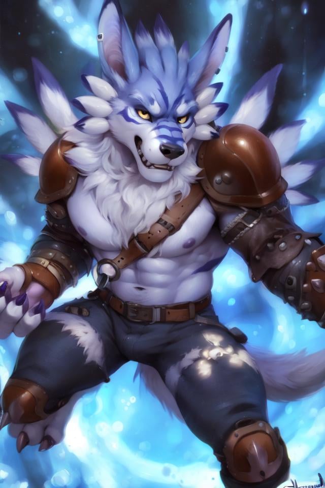 Weregarurumon (Digimon) - AI LoRA model on PixAI