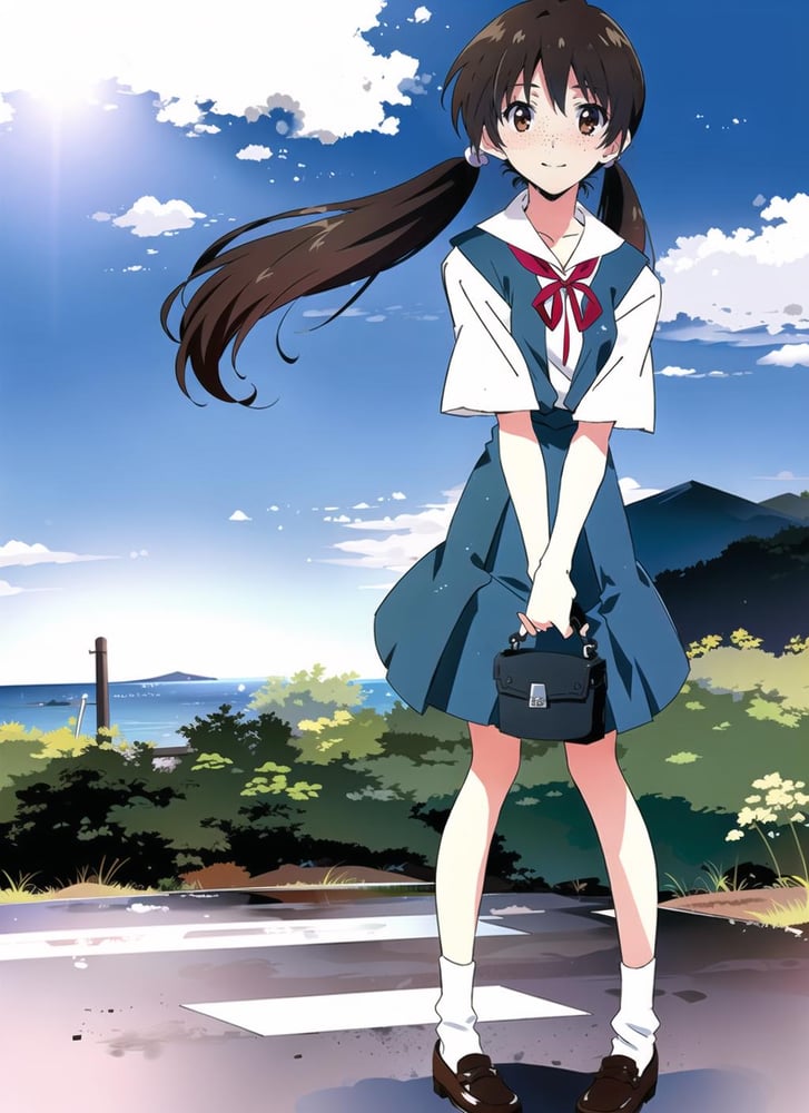 Evangelion school uniforms - Neon Genesis Evangelion - AI Model cover image