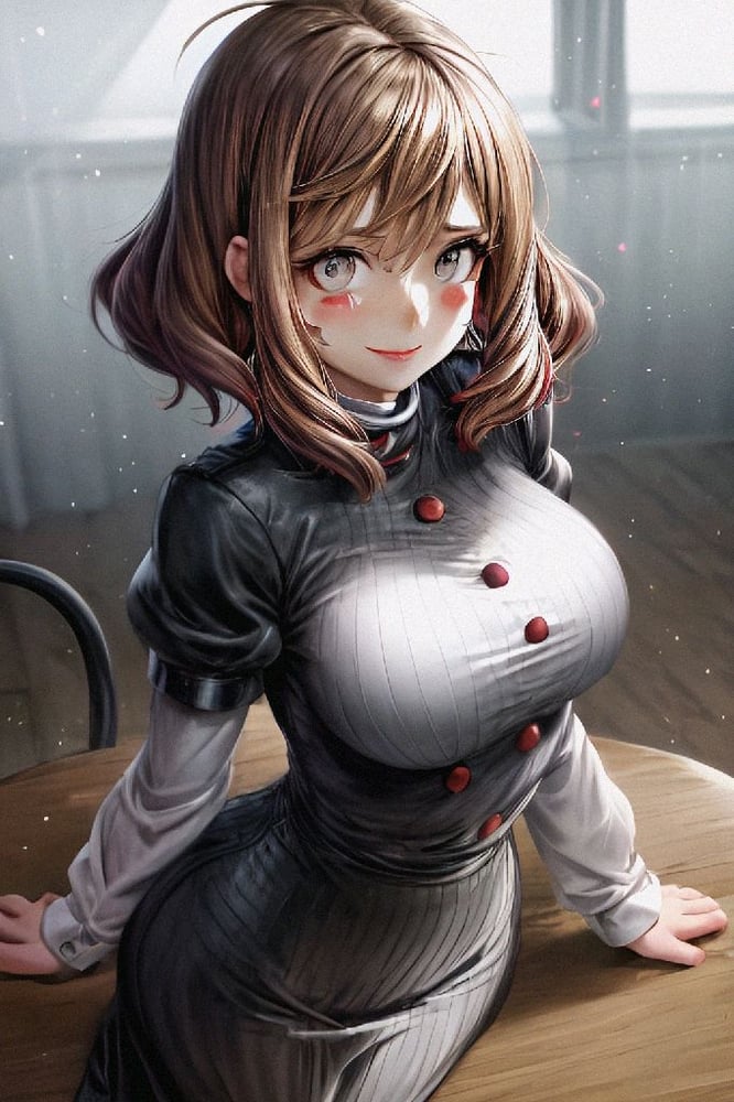 AI art "Ochako Uraraka Schoolgirl"