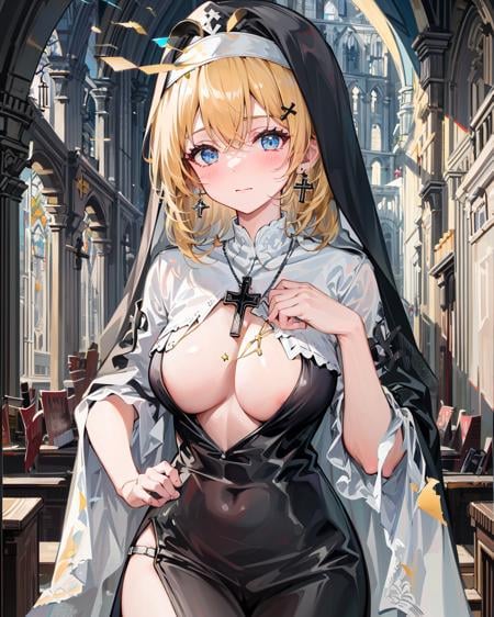 【Concept】Better Center Opening Cleavage Cutout 更好的胸部中间开口 - AI Model cover image