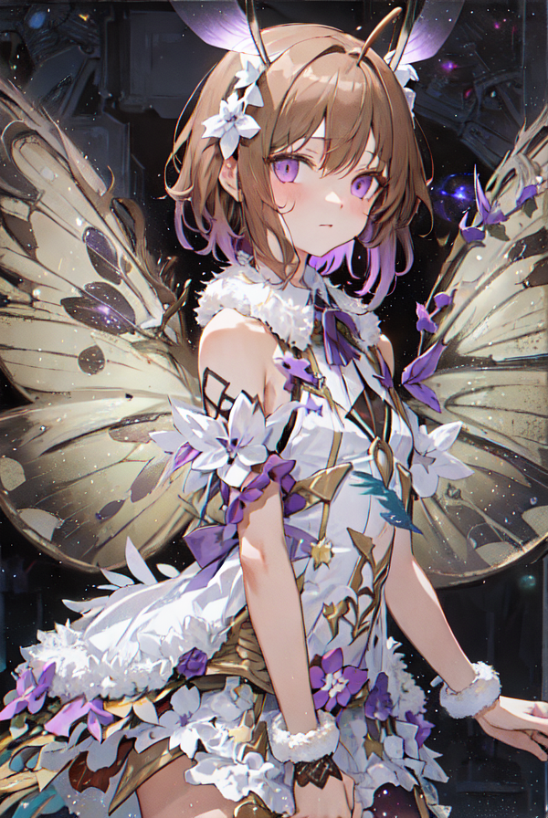 AI art "Moth girl"